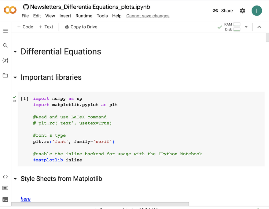 notebook de GitHub